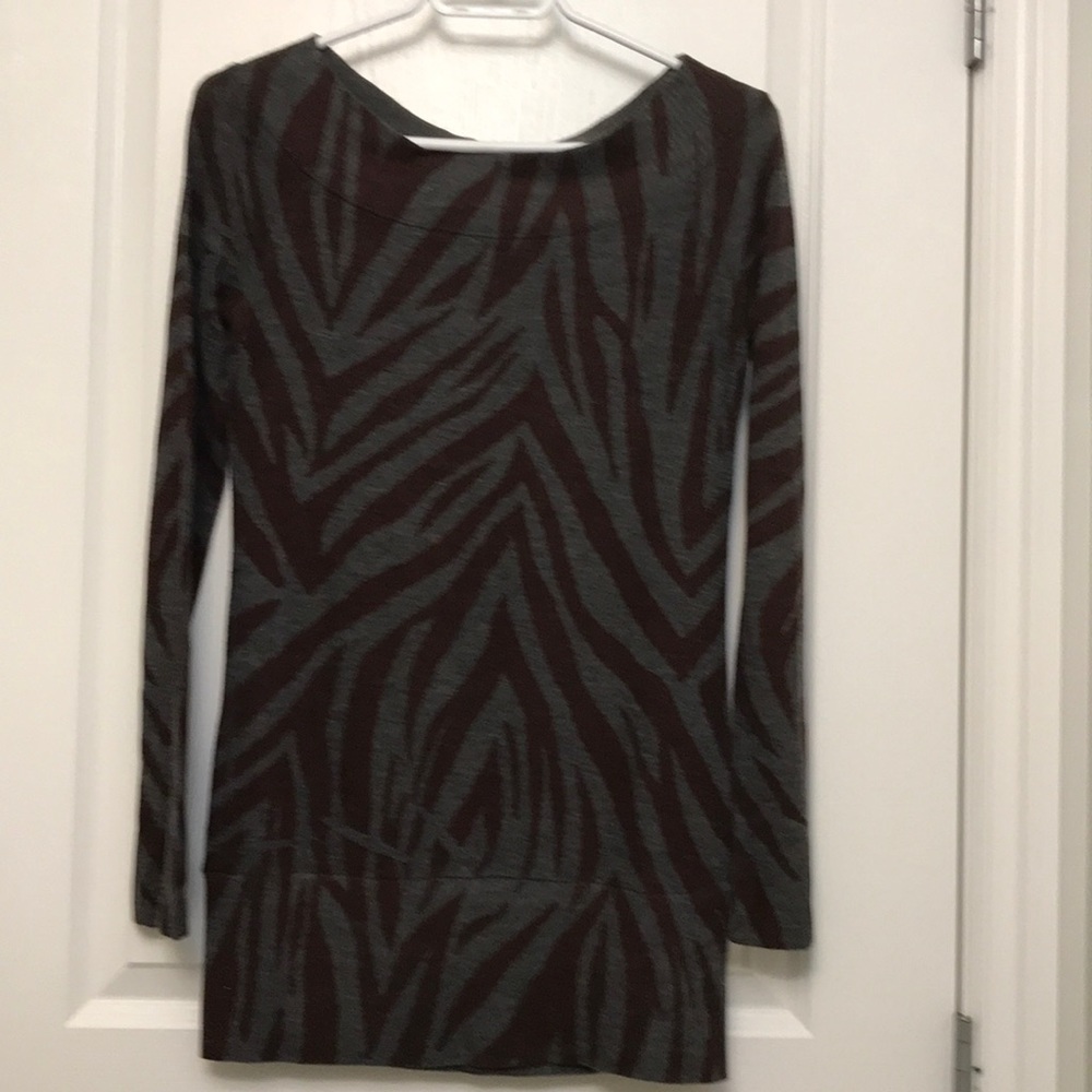 Tunic length sweater